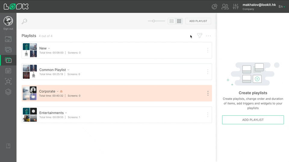 Playlist search and filtering