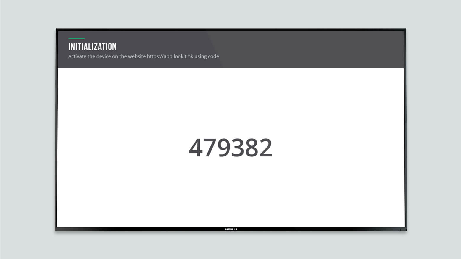 screen code look running first time