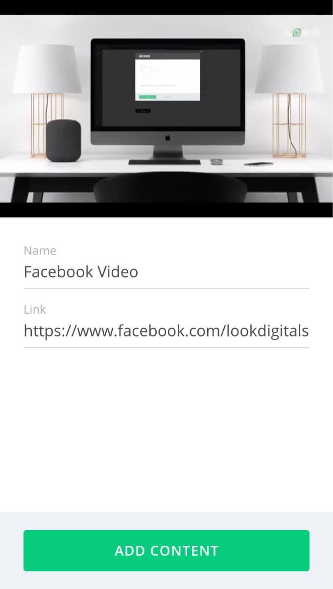 Adding and Configuring the Facebook Video app