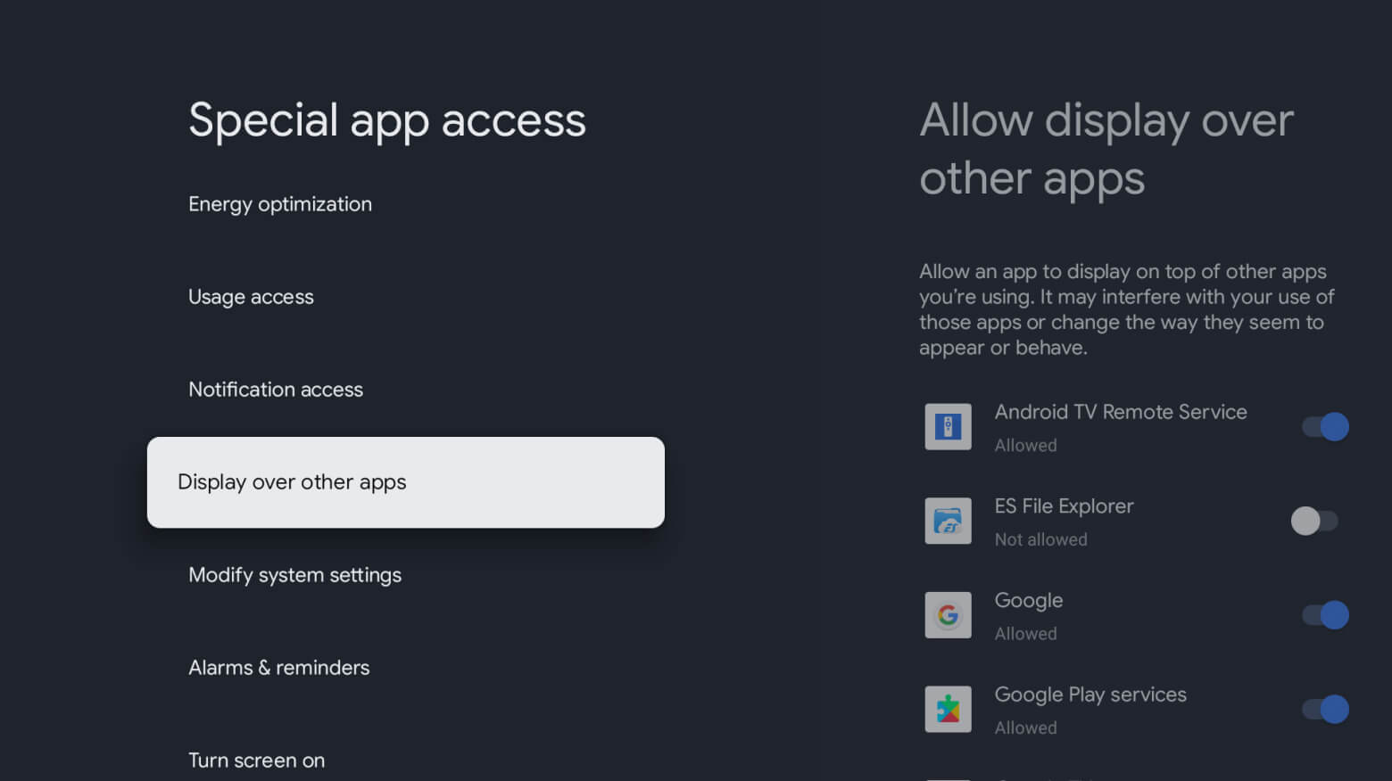 Display over other apps