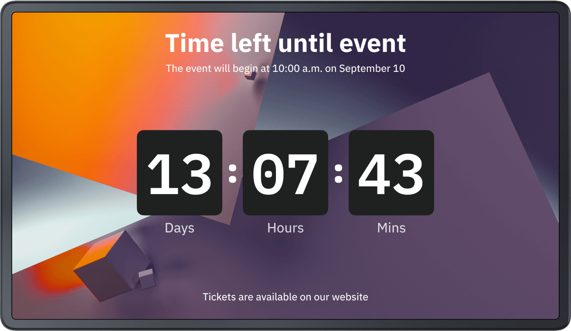 Countdown timer